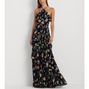 Ralph Lauren formal maxi dress, perfect for a wedding guest!